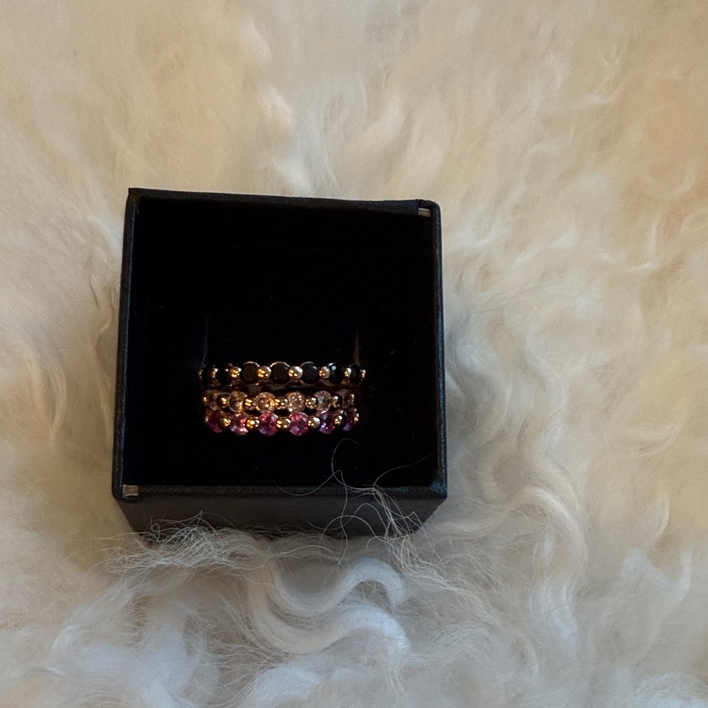 Dazzling Pink and Gold Gemstone Ring